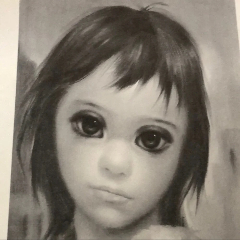 Margaret Keane Print BIG EYES Kid Dog Mod  Midcentury Pop Art - Picture 2 of 5